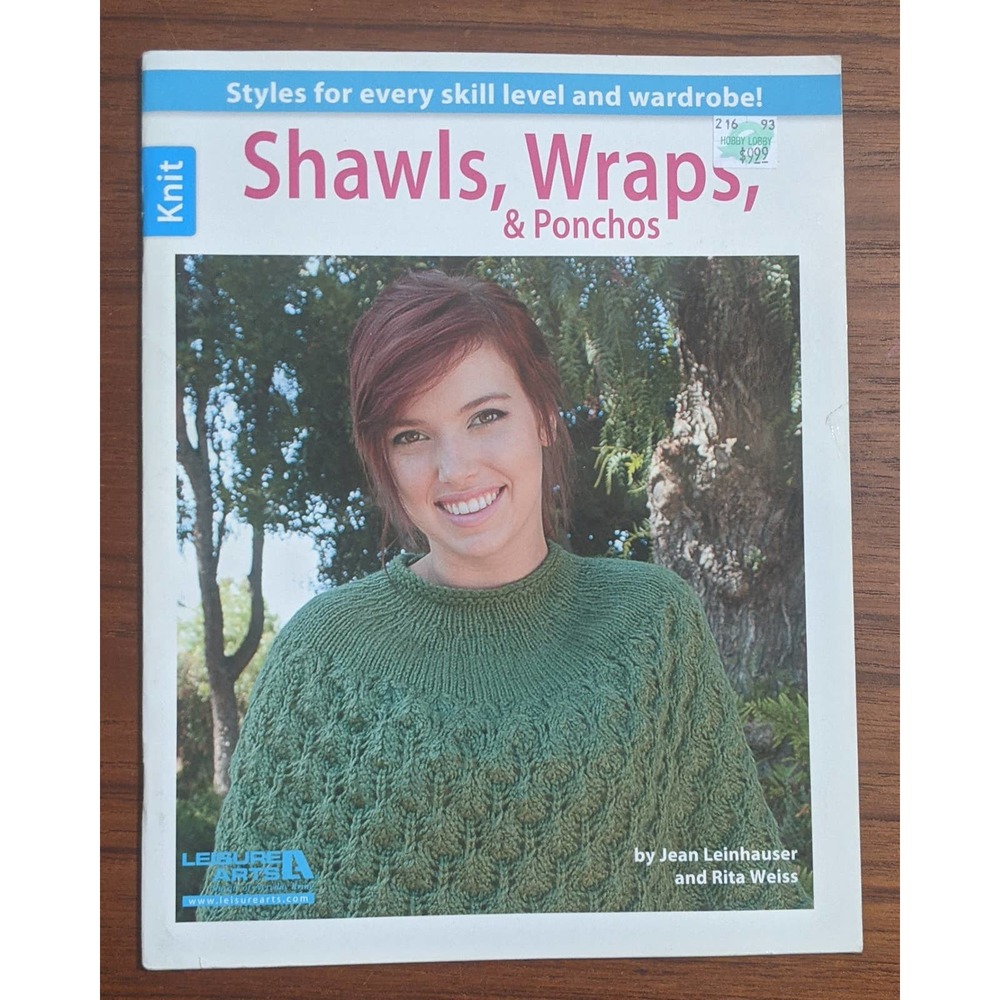 Shawls, Wraps, and Ponchos Knit Pattern Book